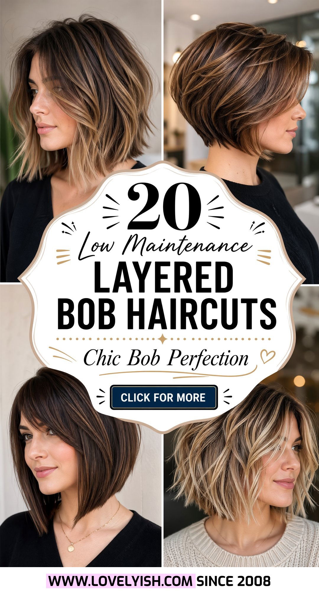 20 Low Maintenance Layered Bob Haircuts for Mature Women - 20 Low Maintenance Layered Bob Haircuts for Mature Women