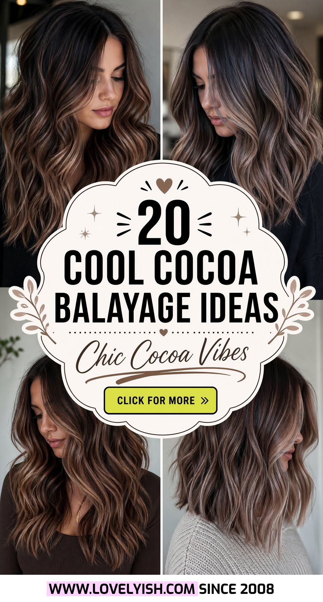 20 Luxurious Cool Cocoa Balayage Ideas for a Chic Look - 20 Luxurious Cool Cocoa Balayage Ideas for a Chic Look
