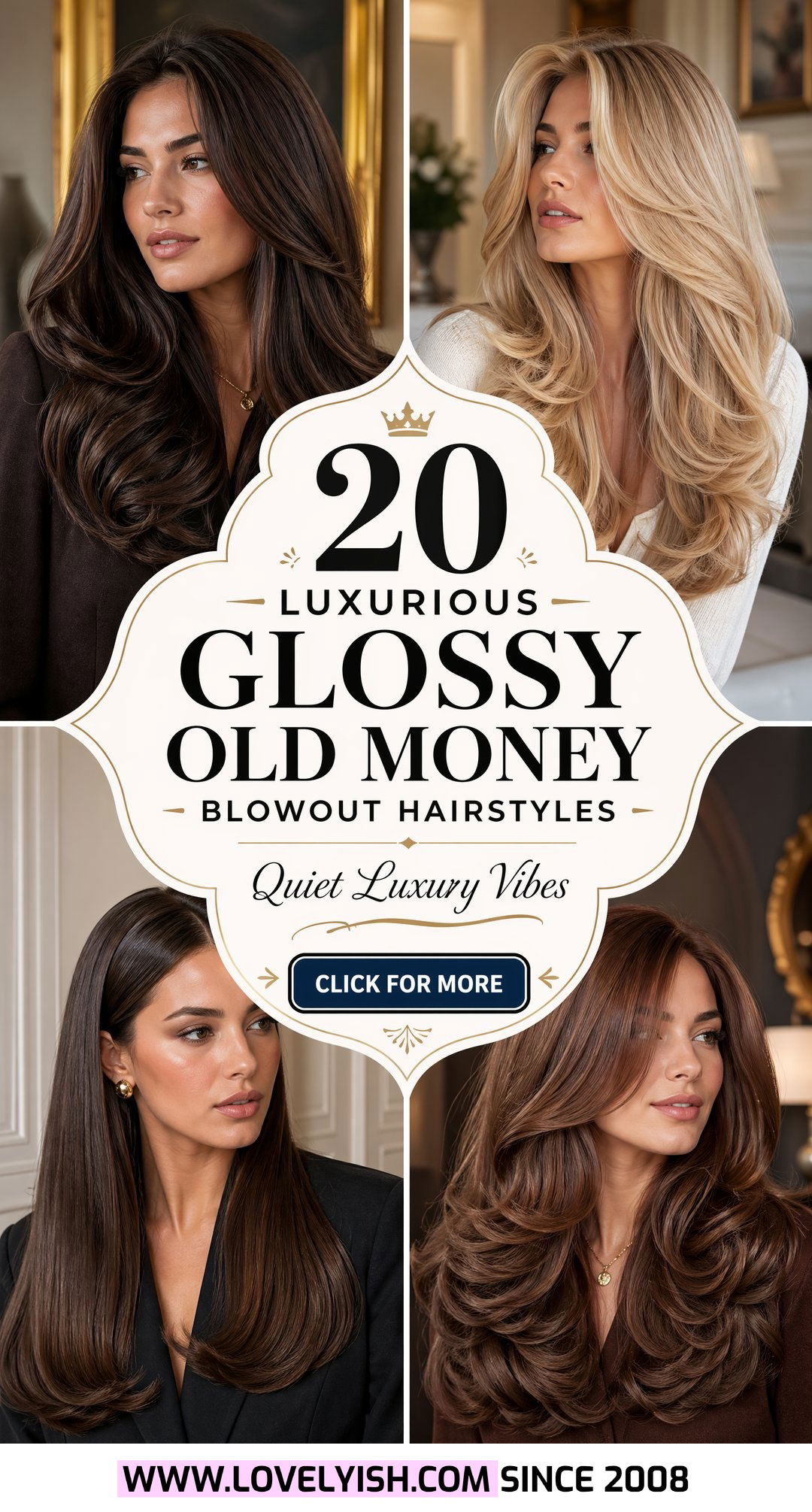 20 Luxurious Glossy Old Money Blowout Hairstyles to Try - 20 Luxurious Glossy Old Money Blowout Hairstyles to Try