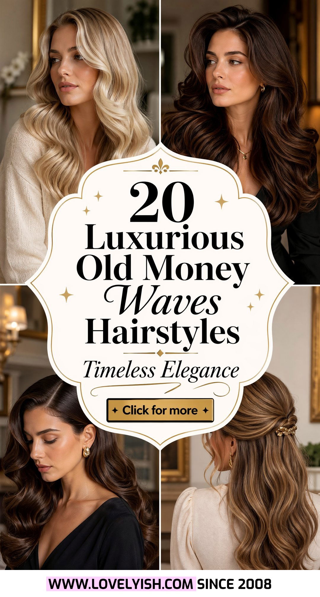 20 Luxurious Old Money Waves Hairstyle Ideas For Elegant Women - 20 Luxurious Old Money Waves Hairstyle Ideas For Elegant Women