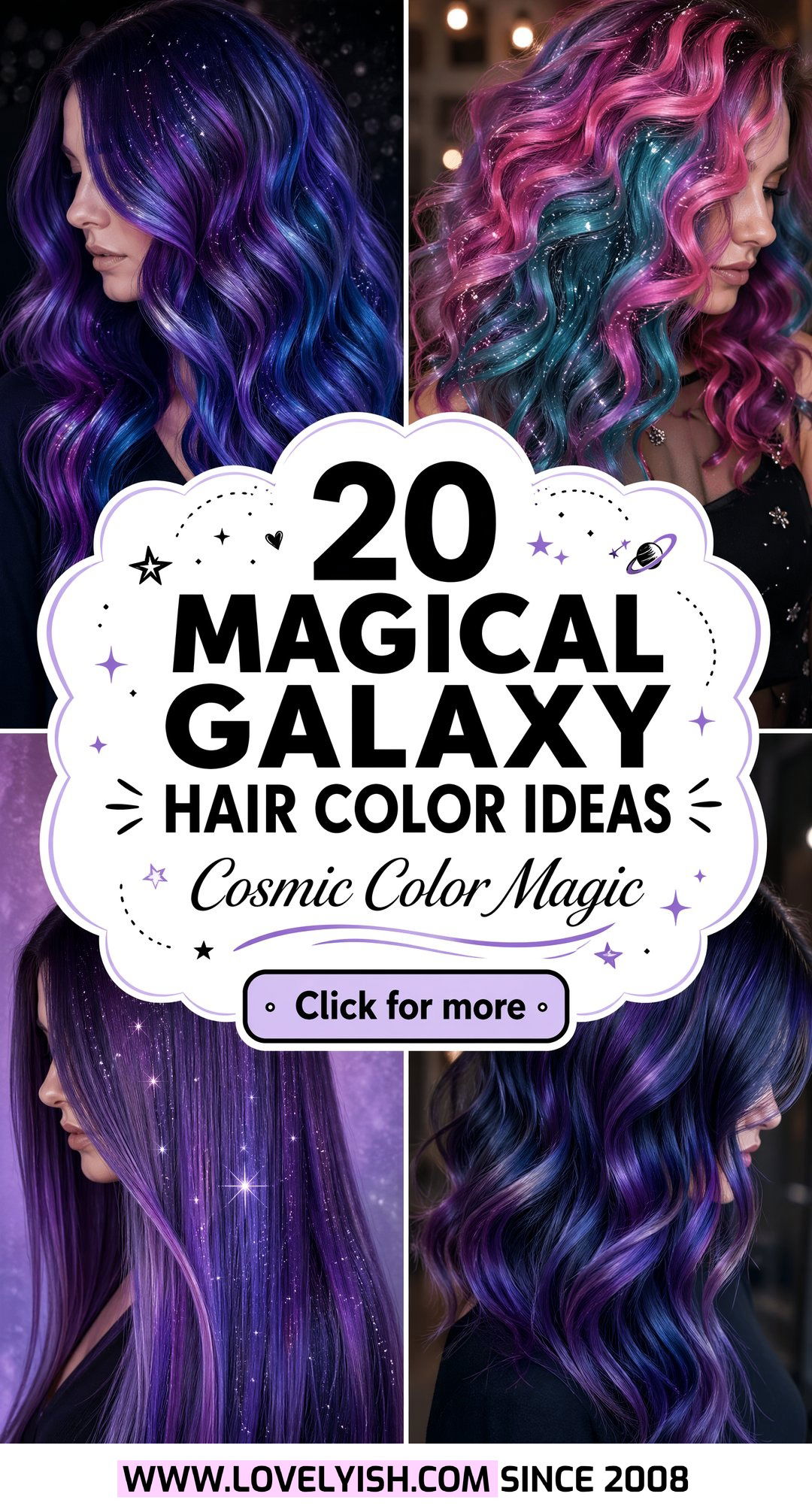 20 Magical Galaxy Hair Color Ideas for a Cosmic Look - 20 Magical Galaxy Hair Color Ideas for a Cosmic Look