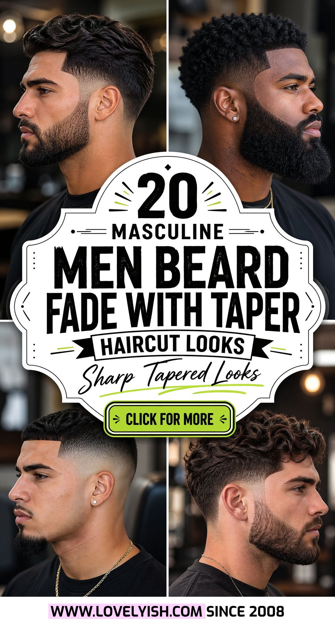 20 Masculine Men Beard Fade With Taper Haircut Looks to Try - 20 Masculine Men Beard Fade With Taper Haircut Looks to Try