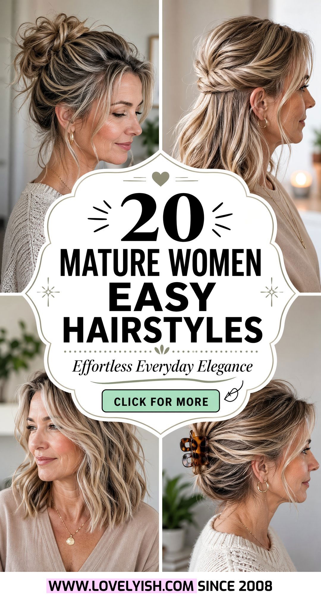 20 Mature Women Easy Hairstyle Ideas for Effortless Style - 20 Mature Women Easy Hairstyle Ideas for Effortless Style