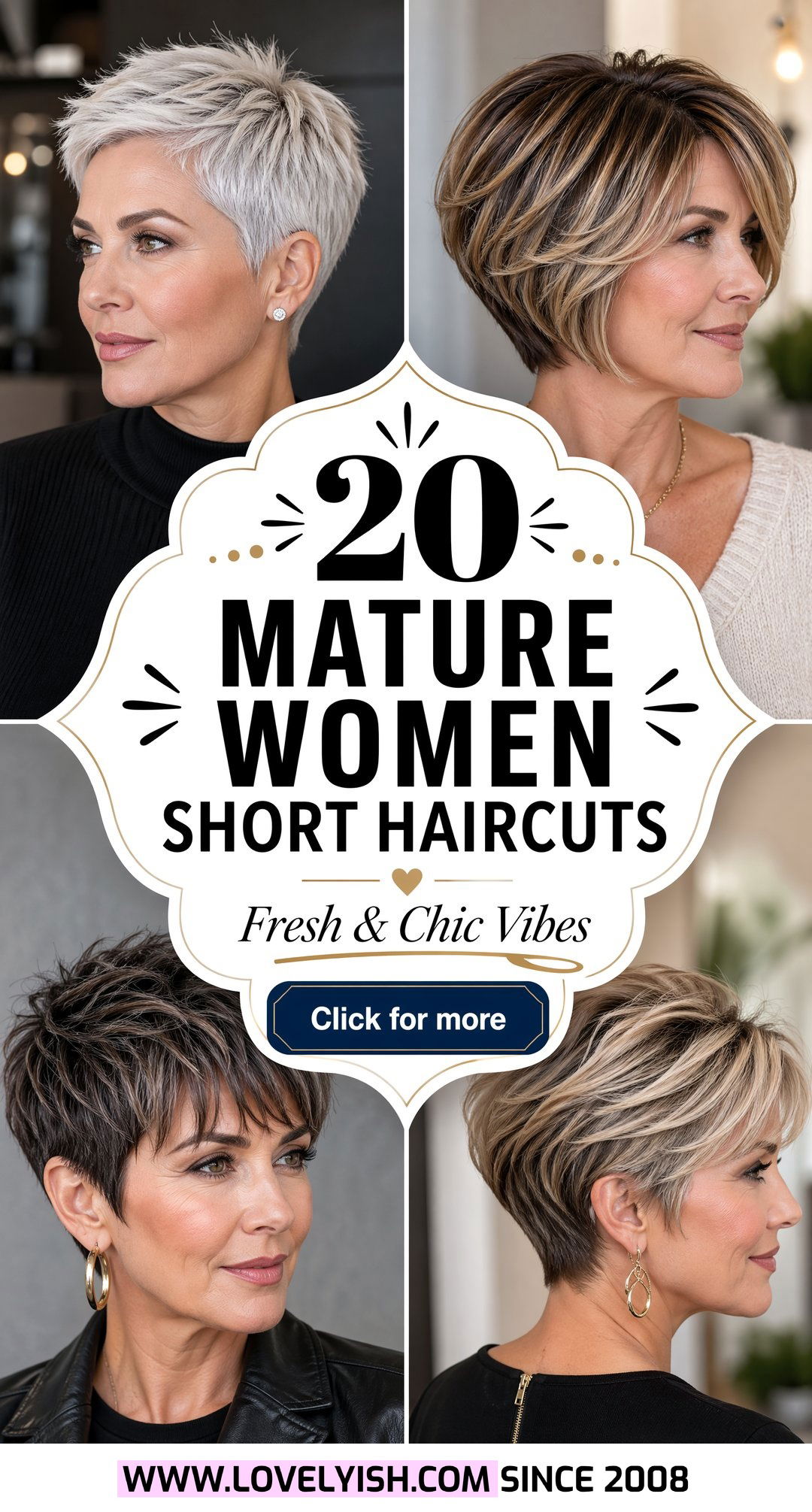 20 Mature Women Short Haircut Ideas for a Fresh Chic Look - 20 Mature Women Short Haircut Ideas for a Fresh, Chic Look
