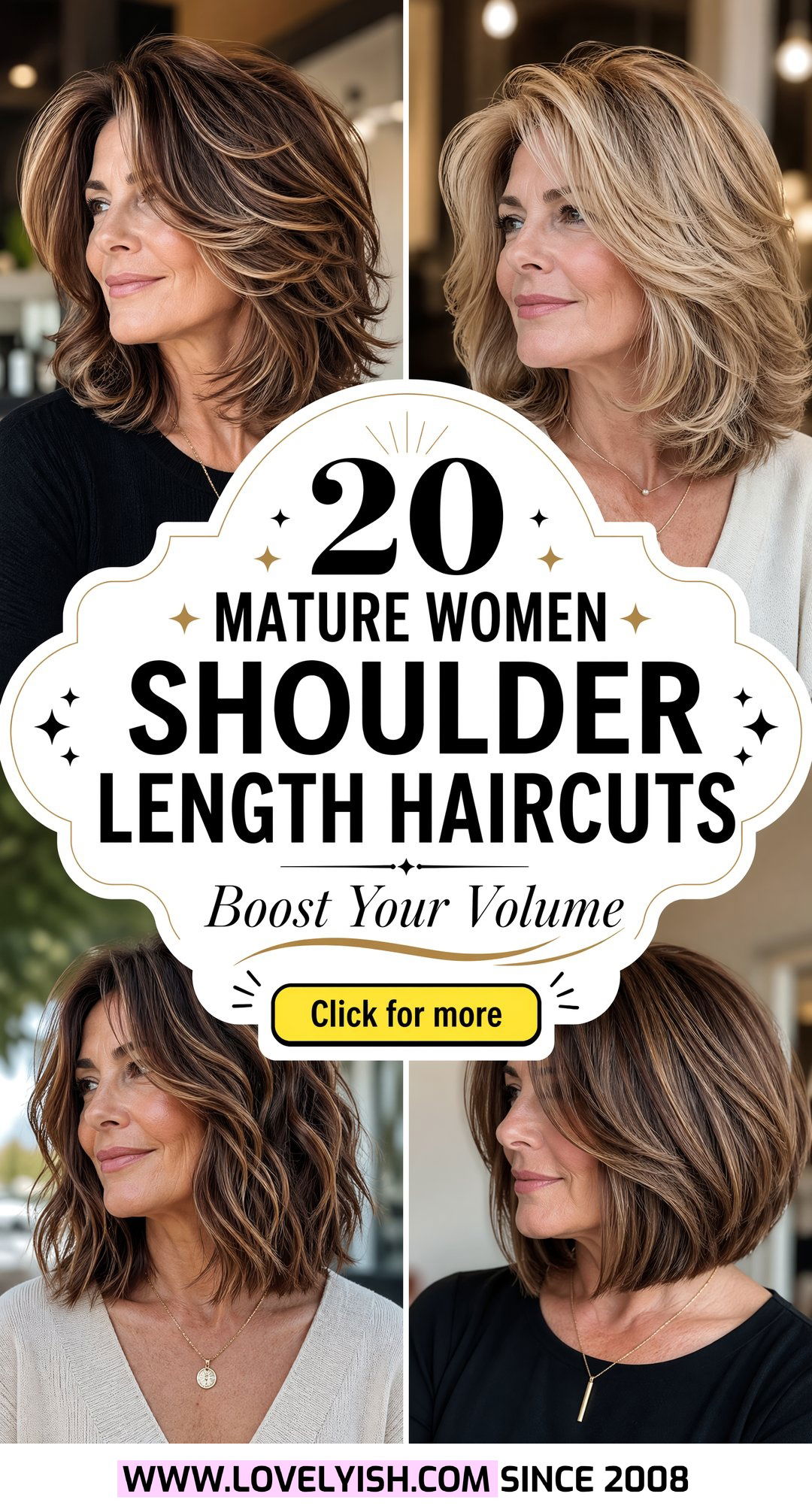 20 Mature Women Shoulder Length Haircut Ideas for Volume - 20 Mature Women Shoulder Length Haircut Ideas for Volume