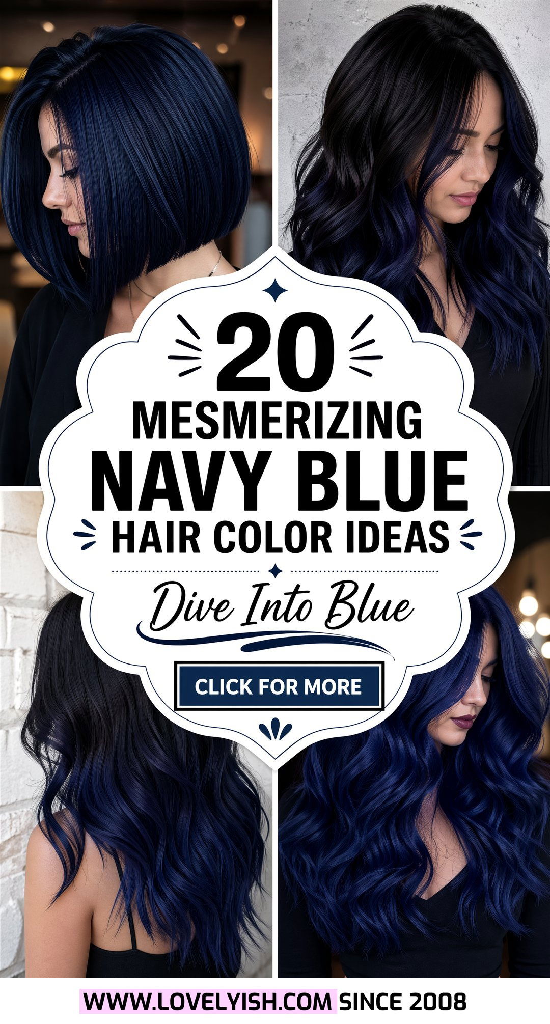 20 Mesmerizing Navy Blue Hair Color Ideas to Try Right Now - 20 Mesmerizing Navy Blue Hair Color Ideas to Try Right Now