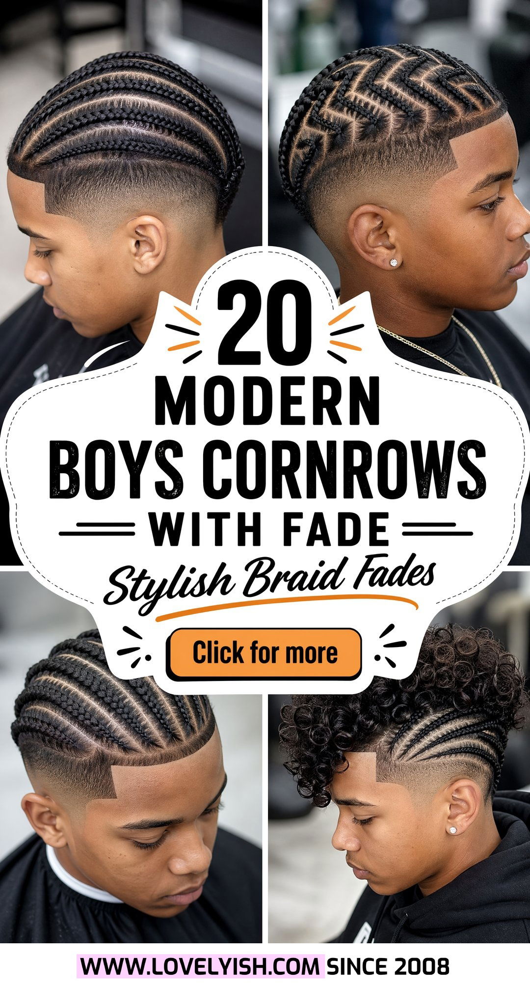 20 Modern Boys Cornrows With Fade Looks For Stylish Kids - 20 Modern Boys Cornrows With Fade Looks For Stylish Kids