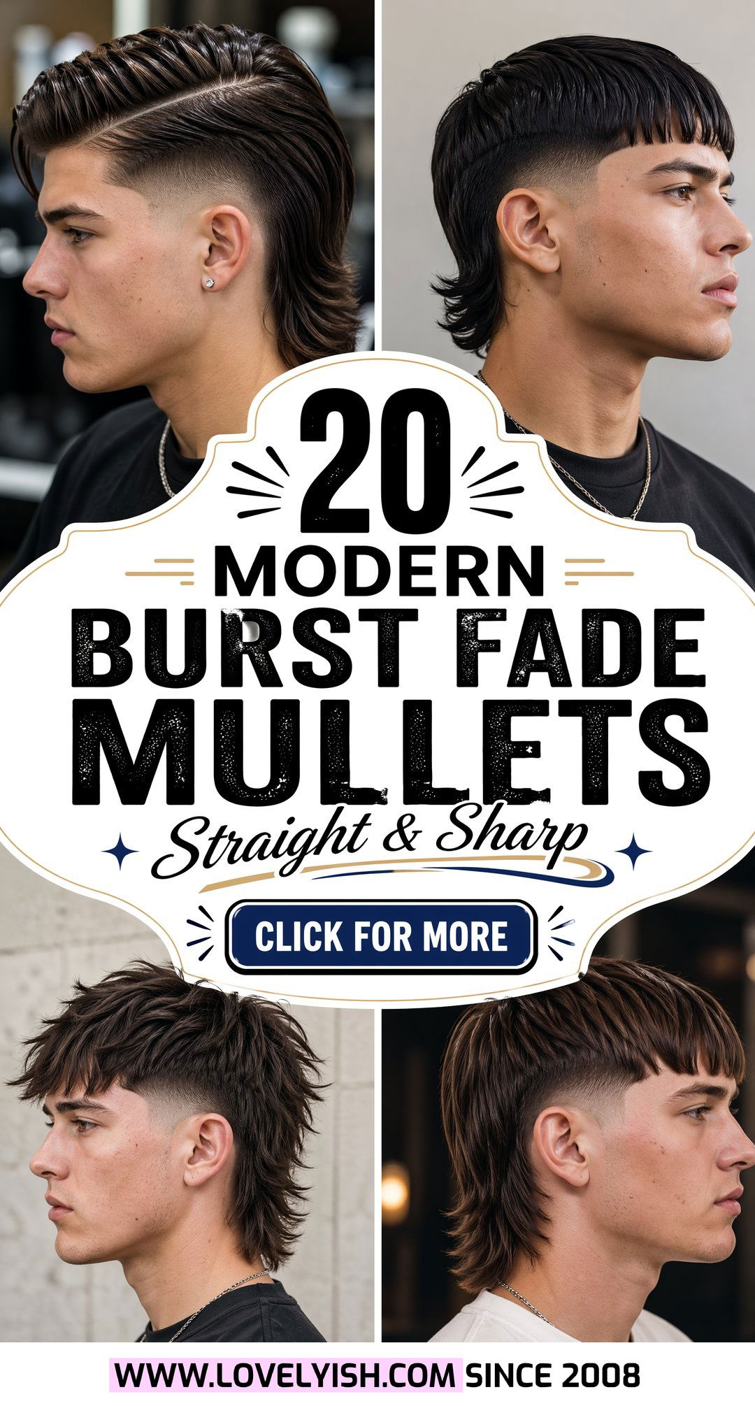 20 Modern Burst Fade Mullet Ideas For Men With Straight Hair - 20 Modern Burst Fade Mullet Ideas For Men With Straight Hair