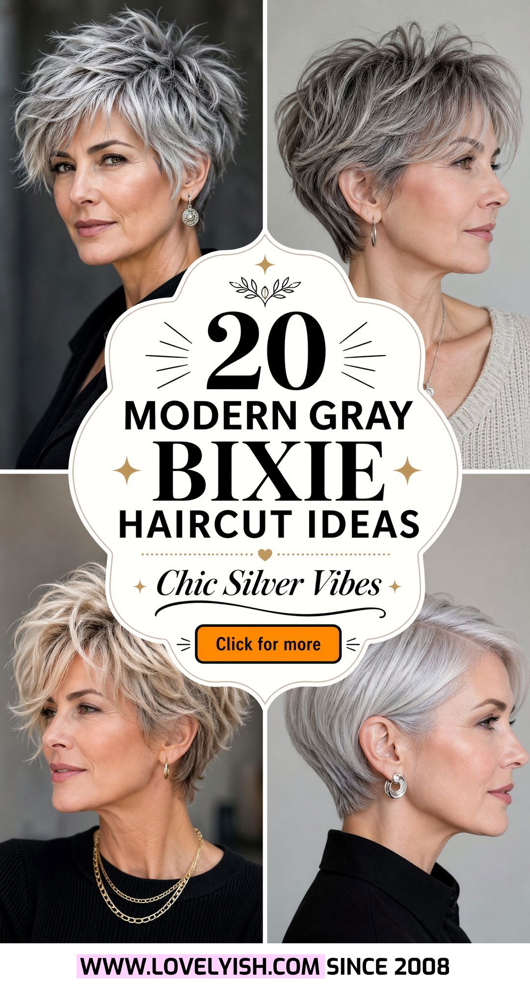 20 Modern Gray Bixie Haircut Ideas for a Fresh Chic Vibe - 20 Modern Gray Bixie Haircut Ideas for a Fresh Chic Vibe