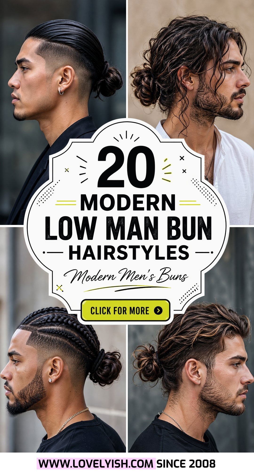 20 Modern Low Man Bun Hairstyle Ideas for Men to Try Now - 20 Modern Low Man Bun Hairstyle Ideas for Men to Try Now