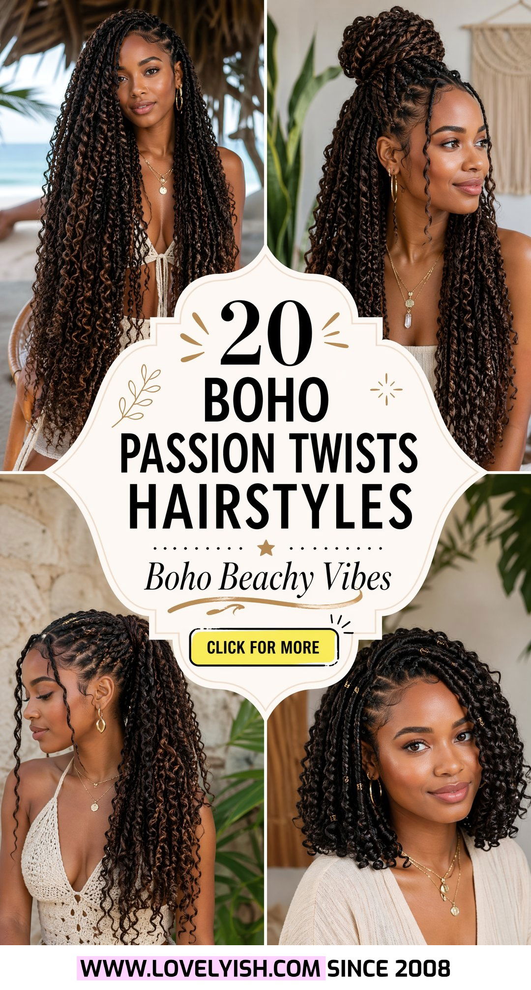 20 Most Beautiful Boho Passion Twists Hairstyles To Try - 20 Most Beautiful Boho Passion Twists Hairstyles To Try