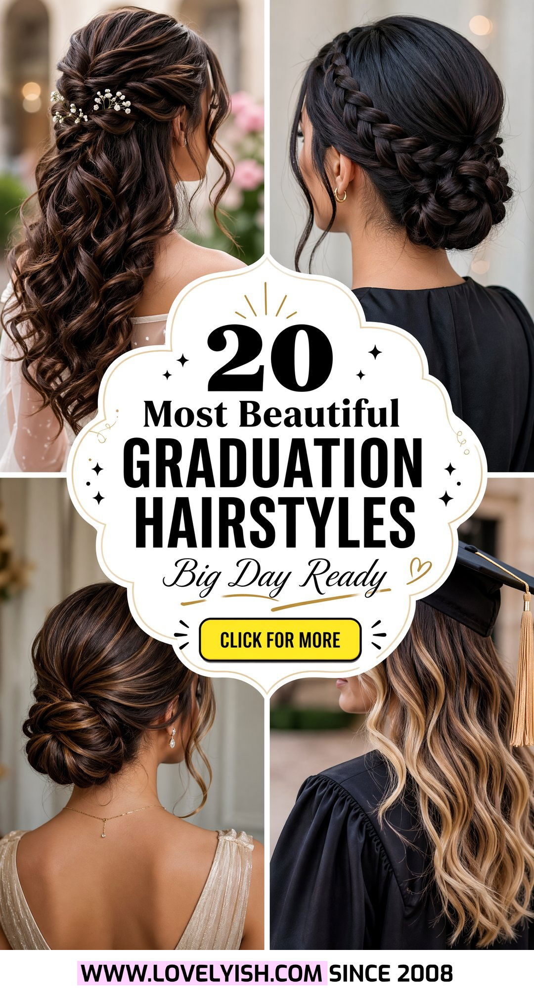 20 Most Beautiful Graduation Hairstyles for Your Big Day - 20 Most Beautiful Graduation Hairstyles for Your Big Day
