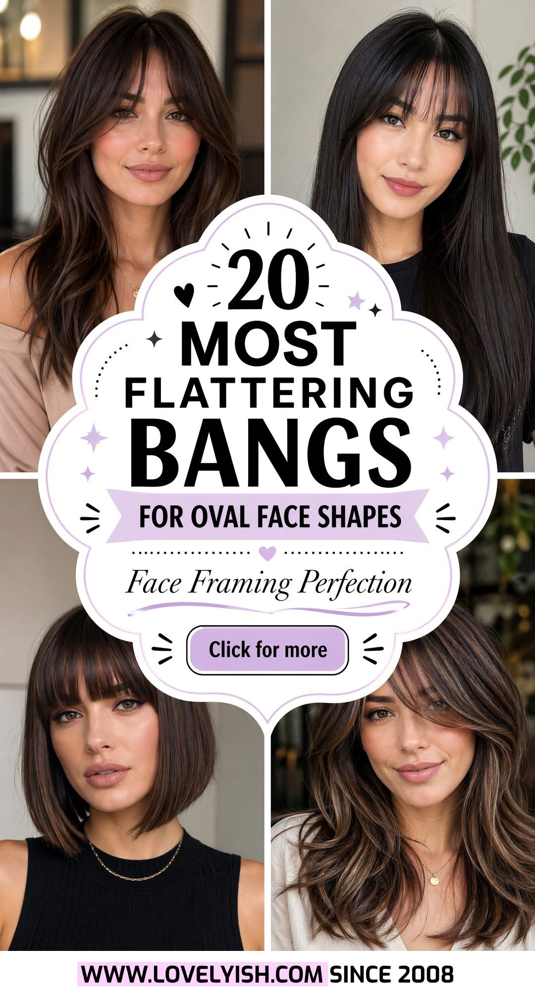 20 Most Flattering Bangs For Oval Face Shapes To Try Now - 20 Most Flattering Bangs For Oval Face Shapes To Try Now