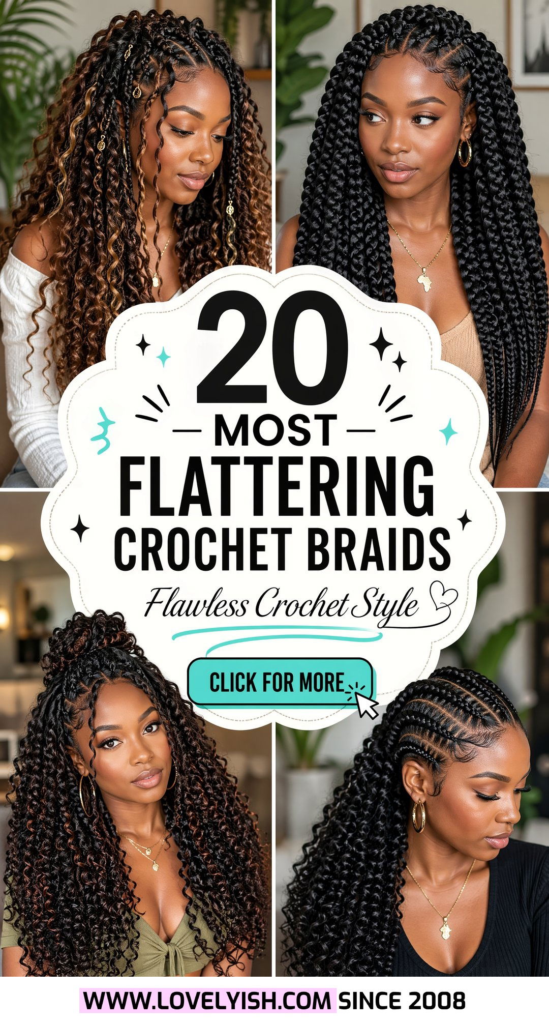20 Most Flattering Crochet Braids for Black Women Today - 20 Most Flattering Crochet Braids for Black Women Today
