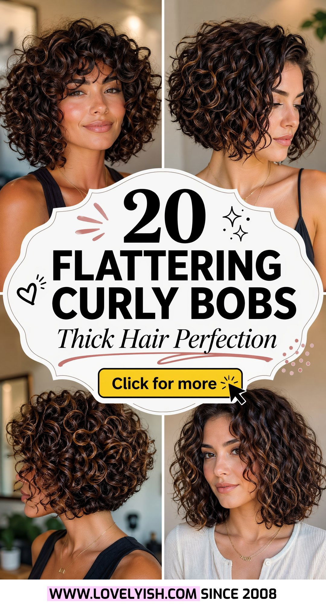 20 Most Flattering Curly Bob Hairstyles for Thick Curly Hair - 20 Most Flattering Curly Bob Hairstyles for Thick Curly Hair