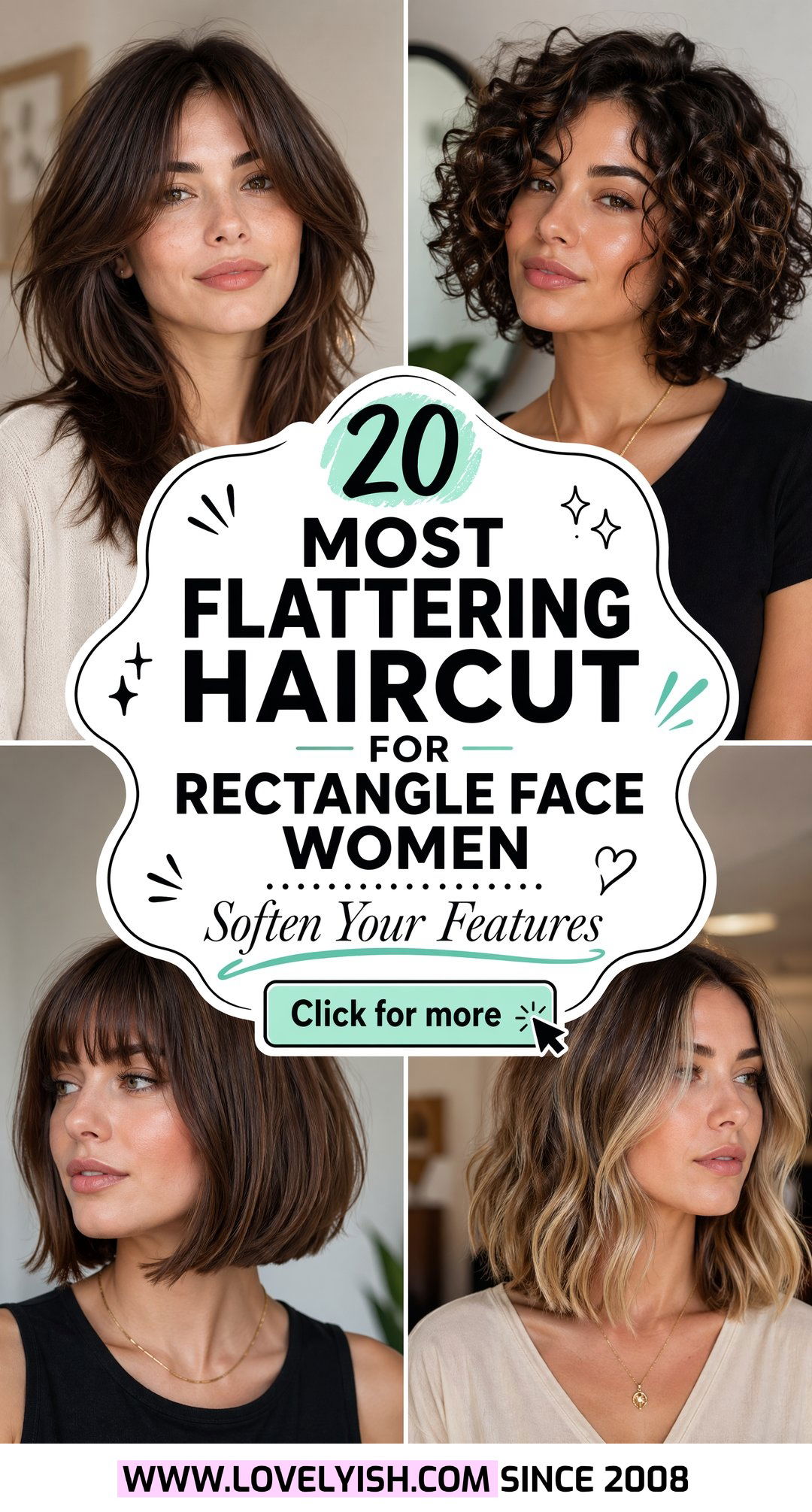 20 Most Flattering Haircut for Rectangle Face Women Now - 20 Most Flattering Haircut for Rectangle Face Women Now