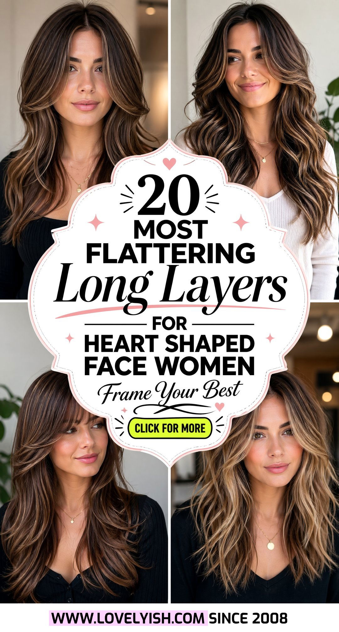 20 Most Flattering Long Layers For Heart Shaped Face Women - 20 Most Flattering Long Layers For Heart Shaped Face Women