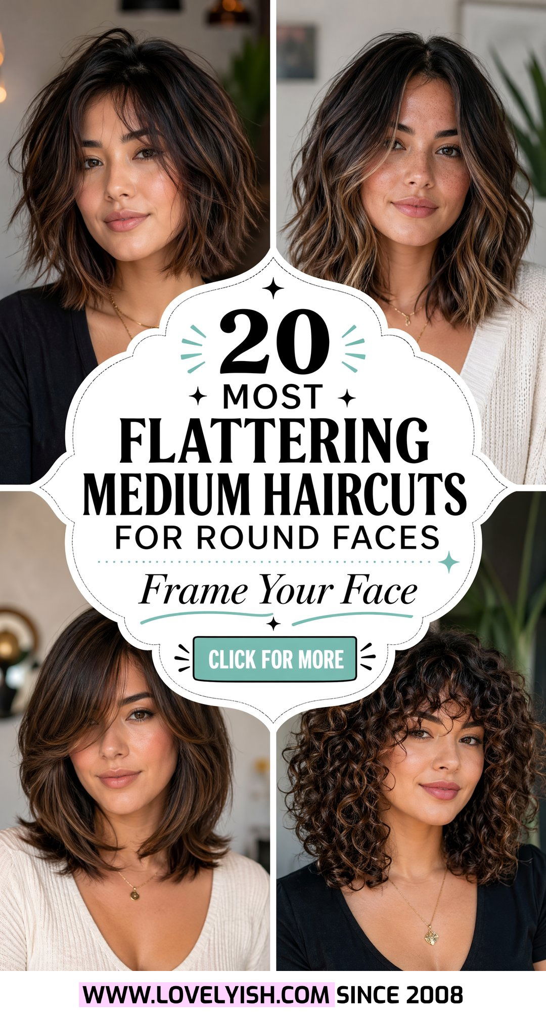 20 Most Flattering Medium Haircuts for Round Faces to Try - 20 Most Flattering Medium Haircuts for Round Faces to Try