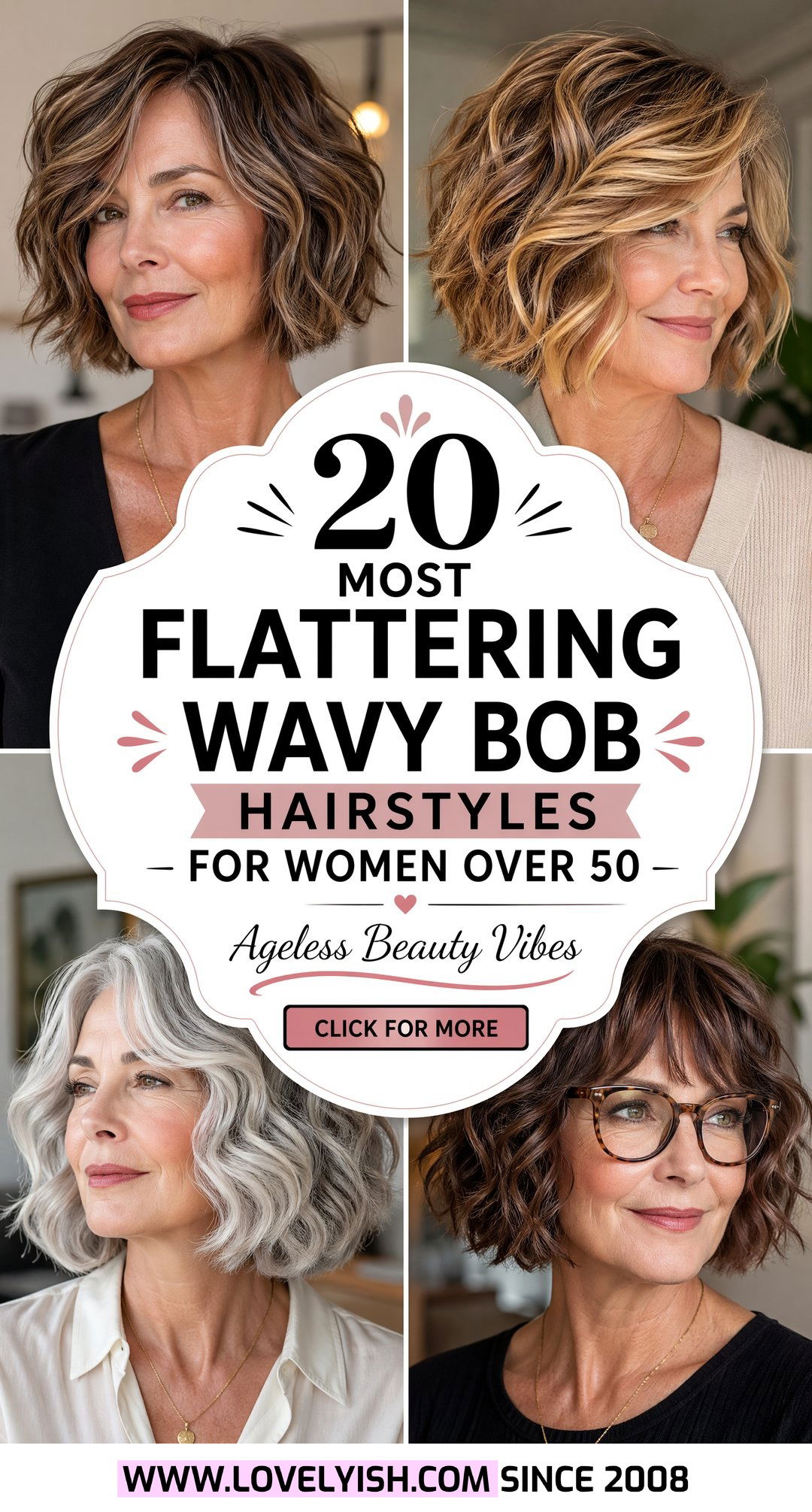 20 Most Flattering Wavy Bob Hairstyles for Women Over 50 - 20 Most Flattering Wavy Bob Hairstyles for Women Over 50