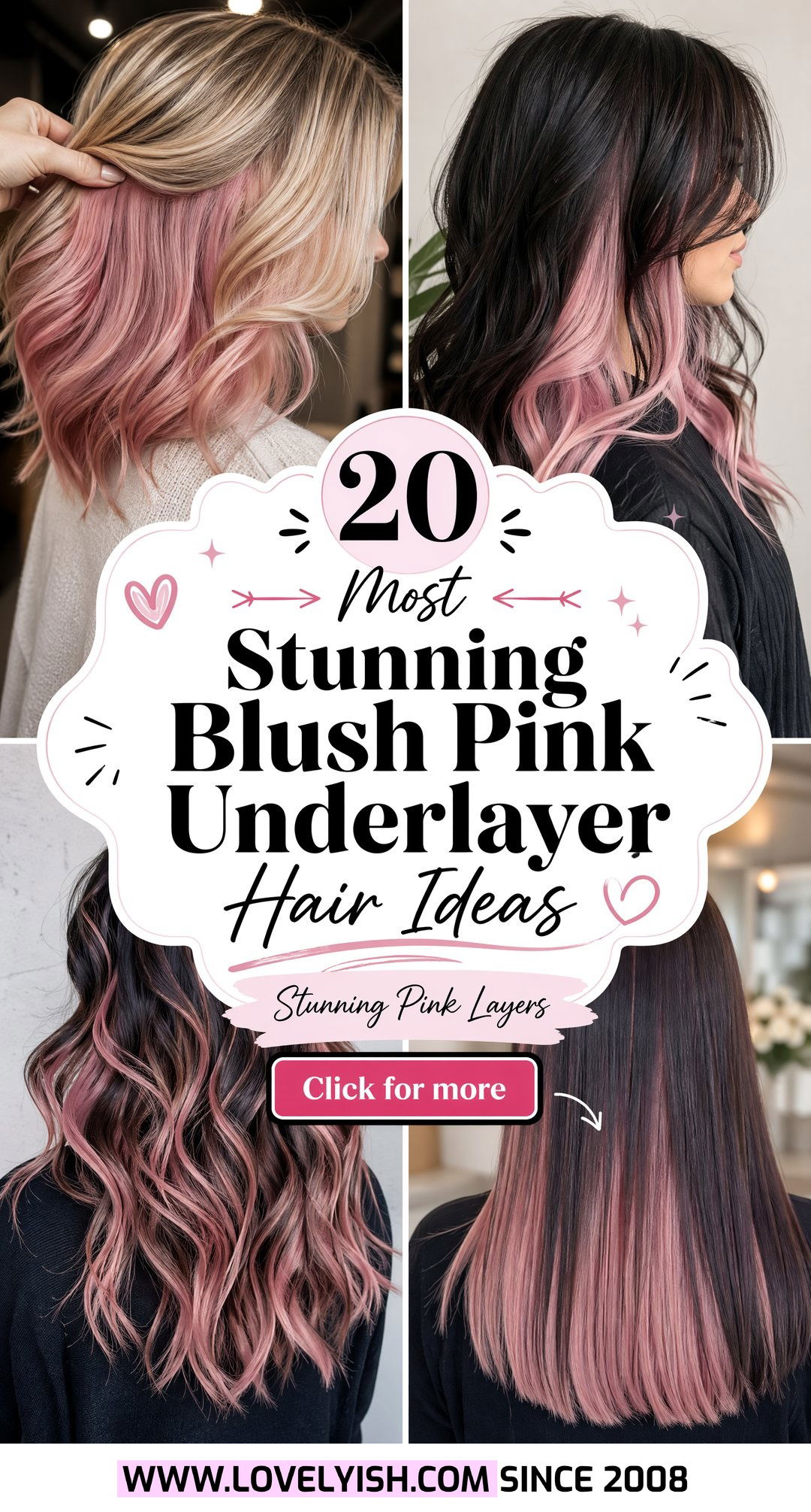 20 Most Stunning Blush Pink Underlayer Hair Ideas To Try Now - 20 Most Stunning Blush Pink Underlayer Hair Ideas To Try Now