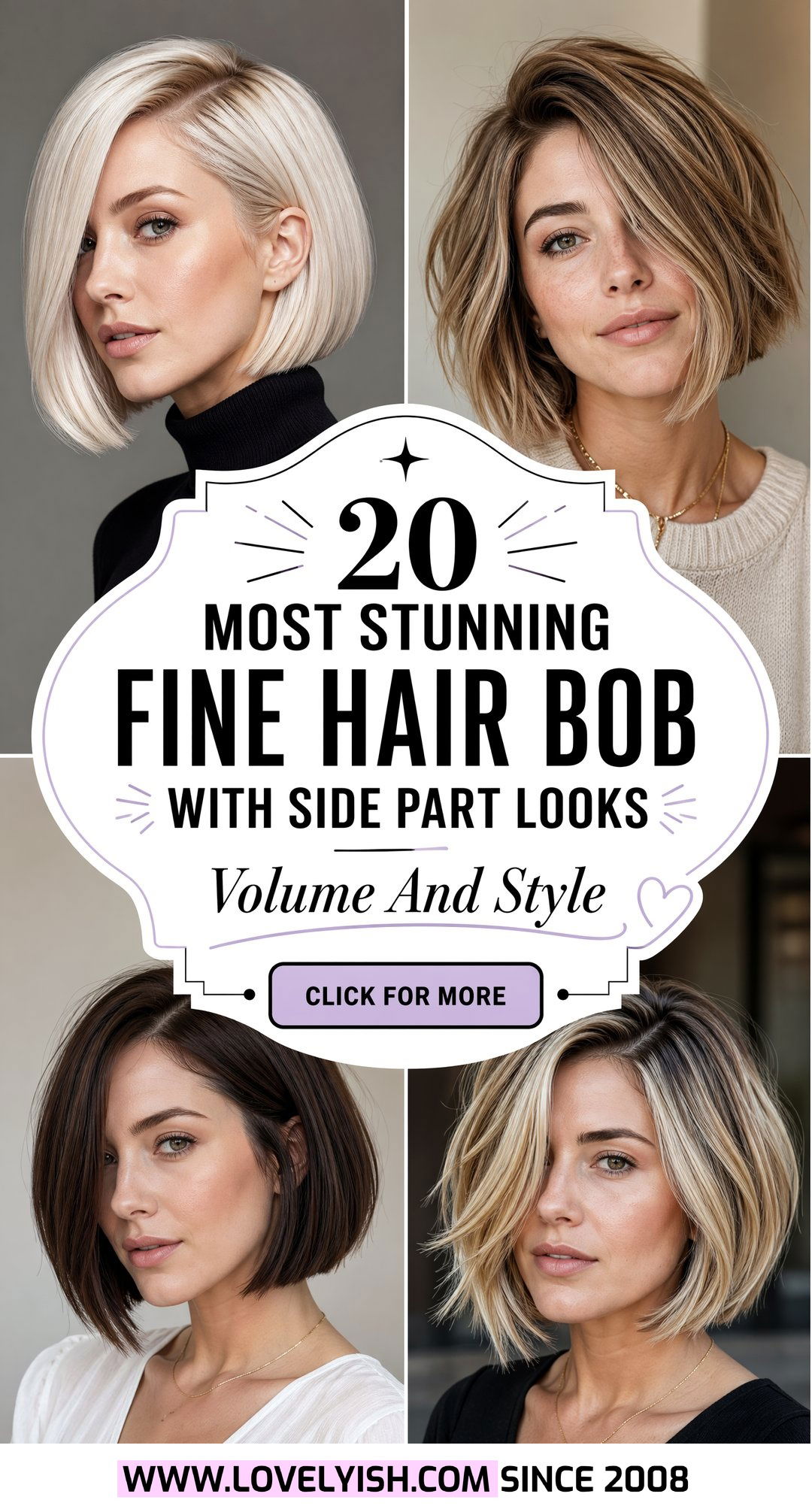 20 Most Stunning Fine Hair Bob With Side Part Looks To Try - 20 Most Stunning Fine Hair Bob With Side Part Looks To Try