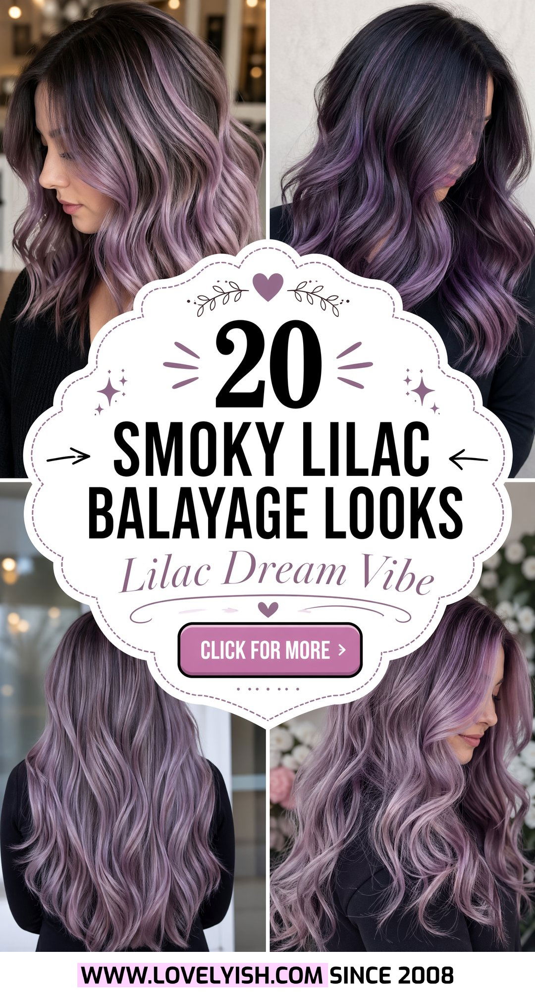 20 Most Stunning Smoky Lilac Balayage Looks to Inspire You - 20 Most Stunning Smoky Lilac Balayage Looks to Inspire You
