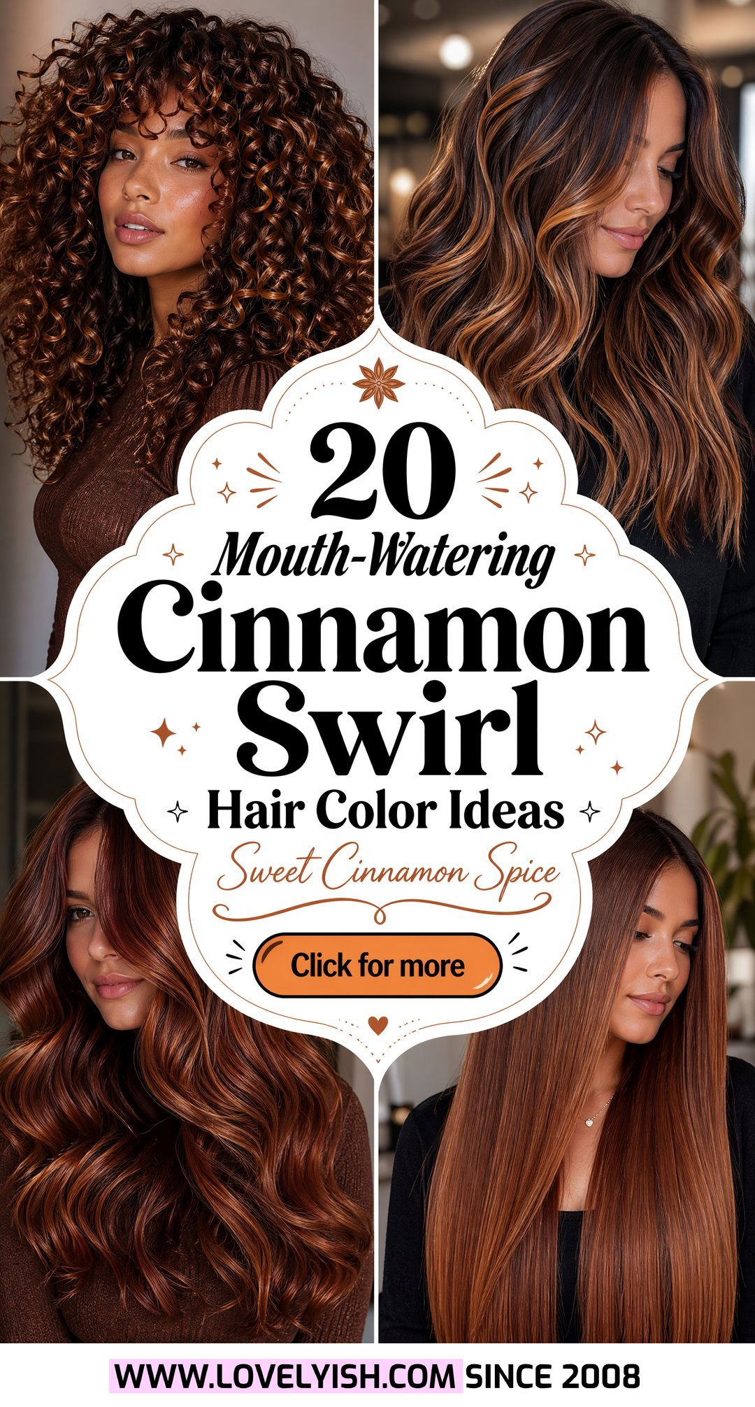 20 Mouth-Watering Cinnamon Swirl Hair Color Ideas to Try - 20 Mouth-Watering Cinnamon Swirl Hair Color Ideas to Try