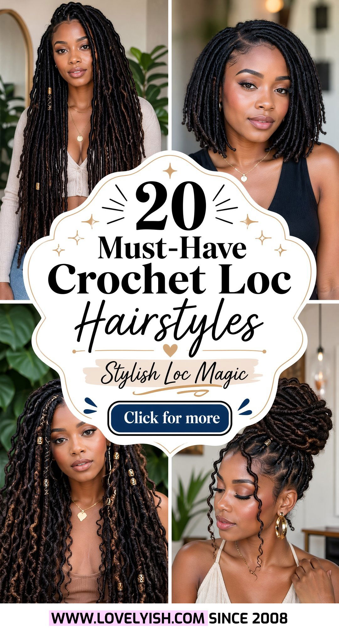 20 Must-Have Crochet Loc Hairstyles for a Stylish New Look - 20 Must-Have Crochet Loc Hairstyles for a Stylish New Look