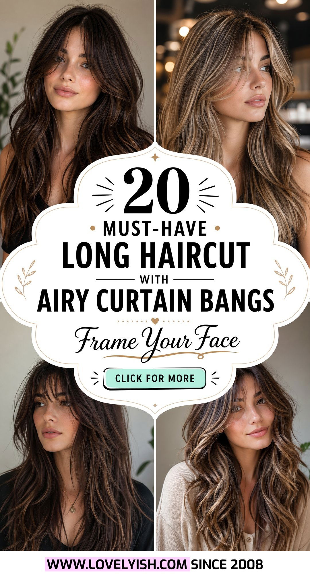 20 Must-Have Long Haircut With Airy Curtain Bangs Styles - 20 Must-Have Long Haircut With Airy Curtain Bangs Styles