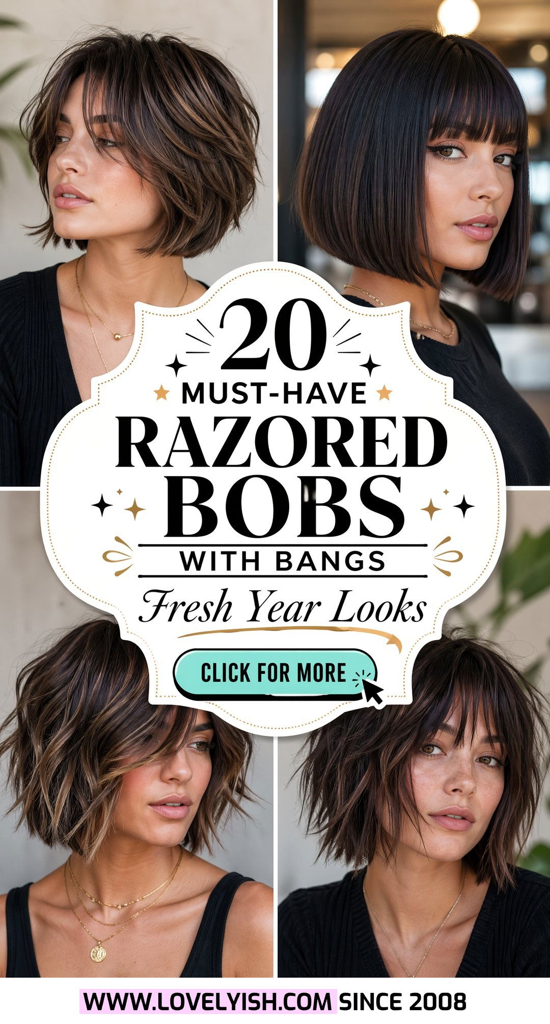 20 Must-Have Razored Bob with Bangs Looks to Try This Year - 20 Must-Have Razored Bob with Bangs Looks to Try This Year