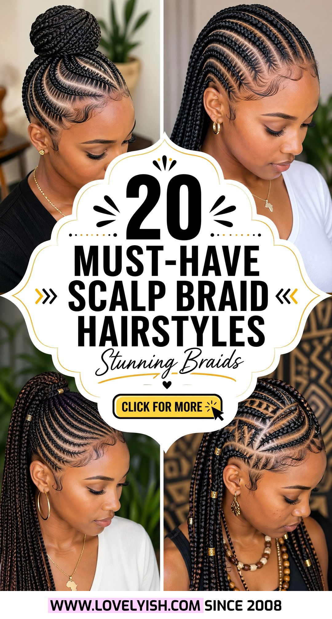 20 Must-Have Scalp Braid Hairstyles for Black Women This Year - 20 Must-Have Scalp Braid Hairstyles for Black Women This Year