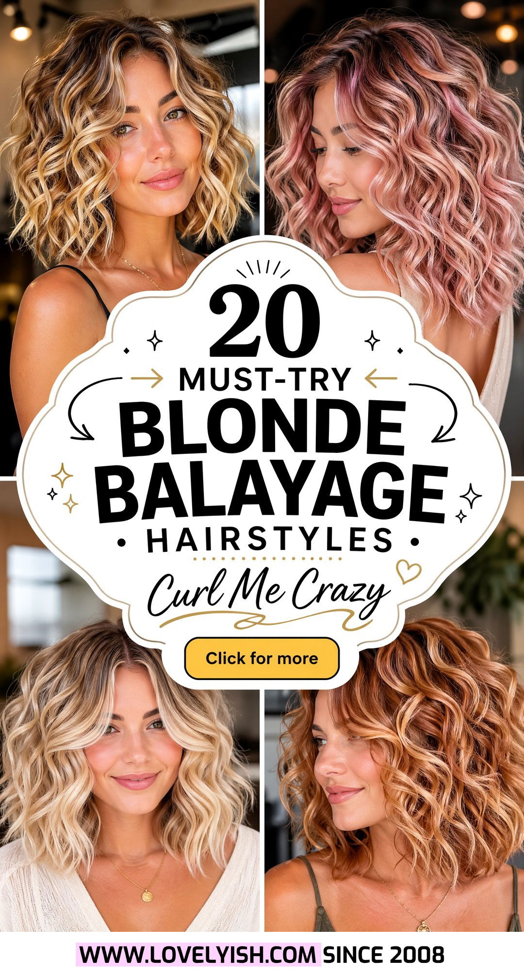 20 Must-Try Blonde Balayage for Curly Lob Hairstyles Today - 20 Must-Try Blonde Balayage for Curly Lob Hairstyles Today