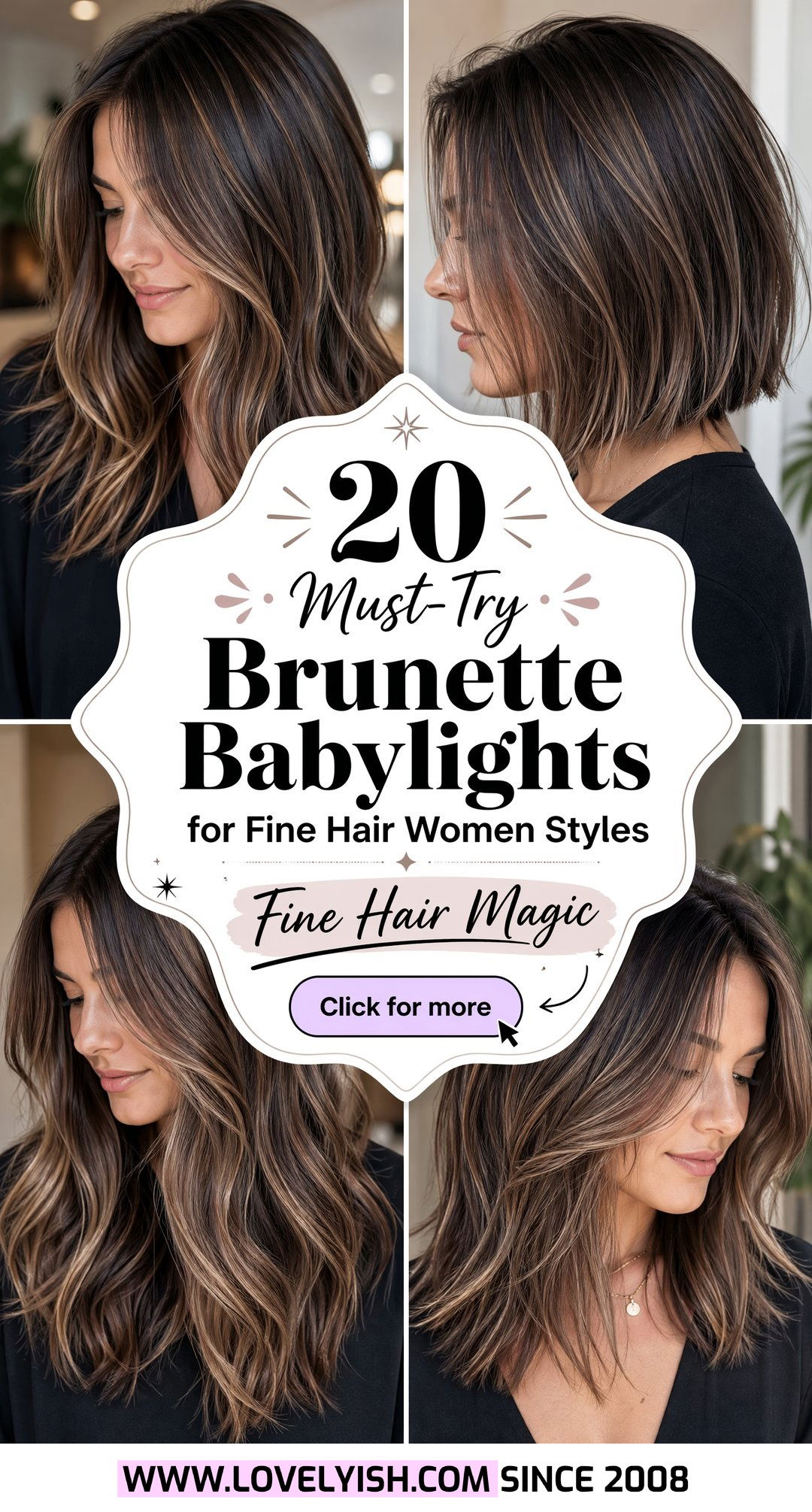 20 Must-Try Brunette Babylights for Fine Hair Women Styles - 20 Must-Try Brunette Babylights for Fine Hair Women Styles