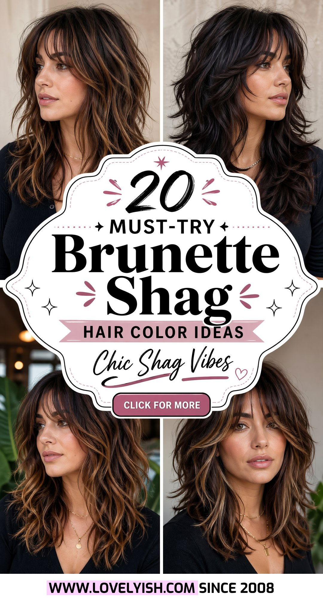 20 Must-Try Brunette Shag Hair Color Ideas for Chic Vibes - 20 Must-Try Brunette Shag Hair Color Ideas for Chic Vibes