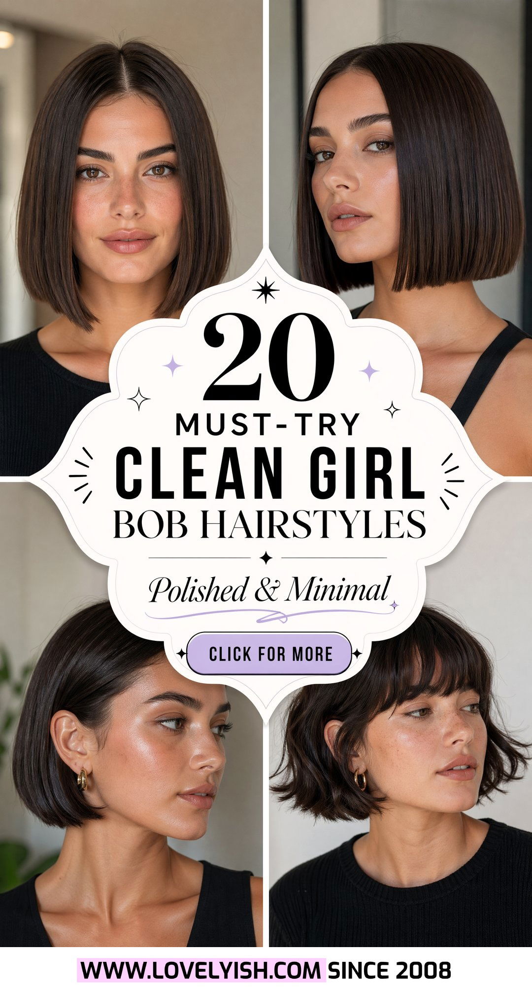 20 Must-Try Clean Girl Bob Hairstyle Ideas for a Chic Look - 20 Must-Try Clean Girl Bob Hairstyle Ideas for a Chic Look