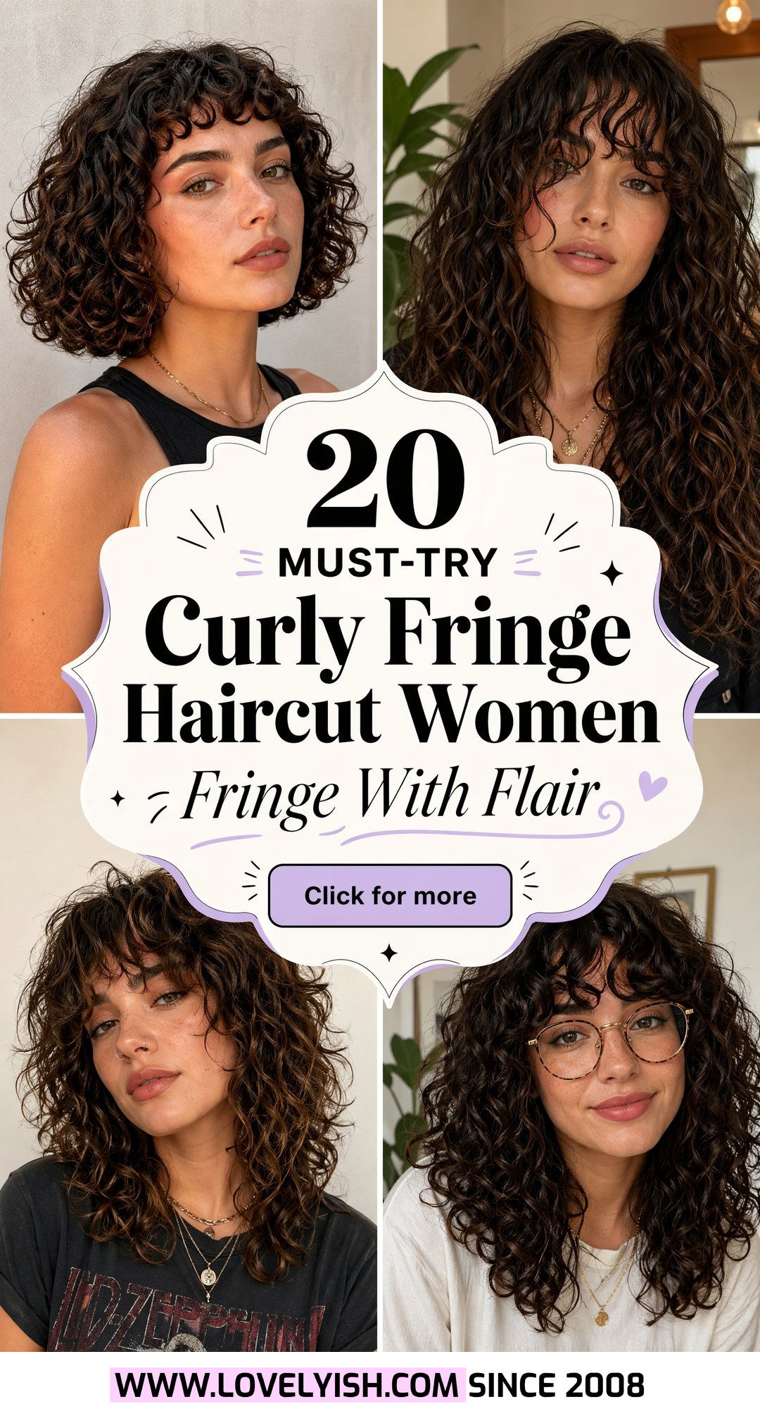 20 Must-Try Curly Fringe Haircut Women Will Absolutely Love - 20 Must-Try Curly Fringe Haircut Women Will Absolutely Love