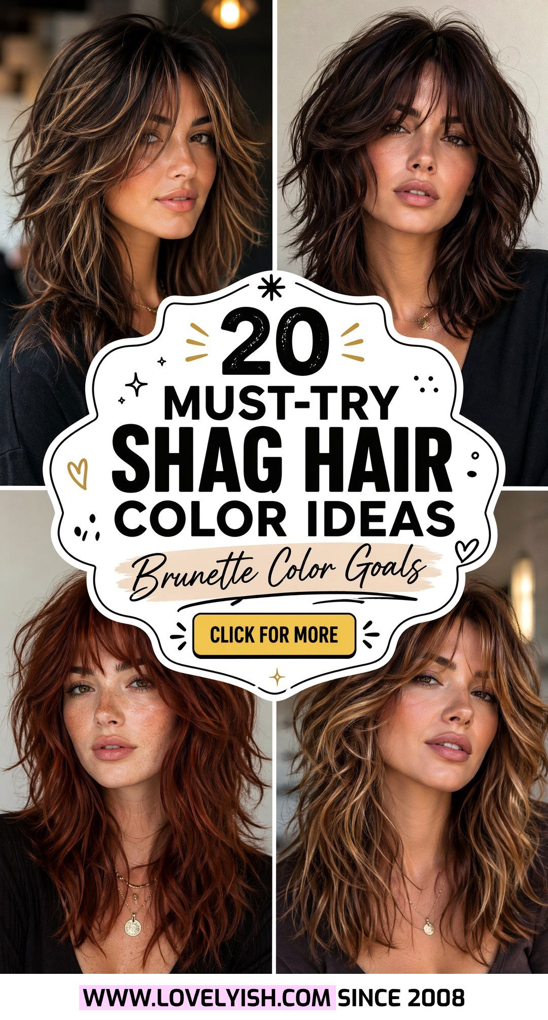 20 Must-Try Shag Hair Color Ideas for Brunettes to Rock - 20 Must-Try Shag Hair Color Ideas for Brunettes to Rock