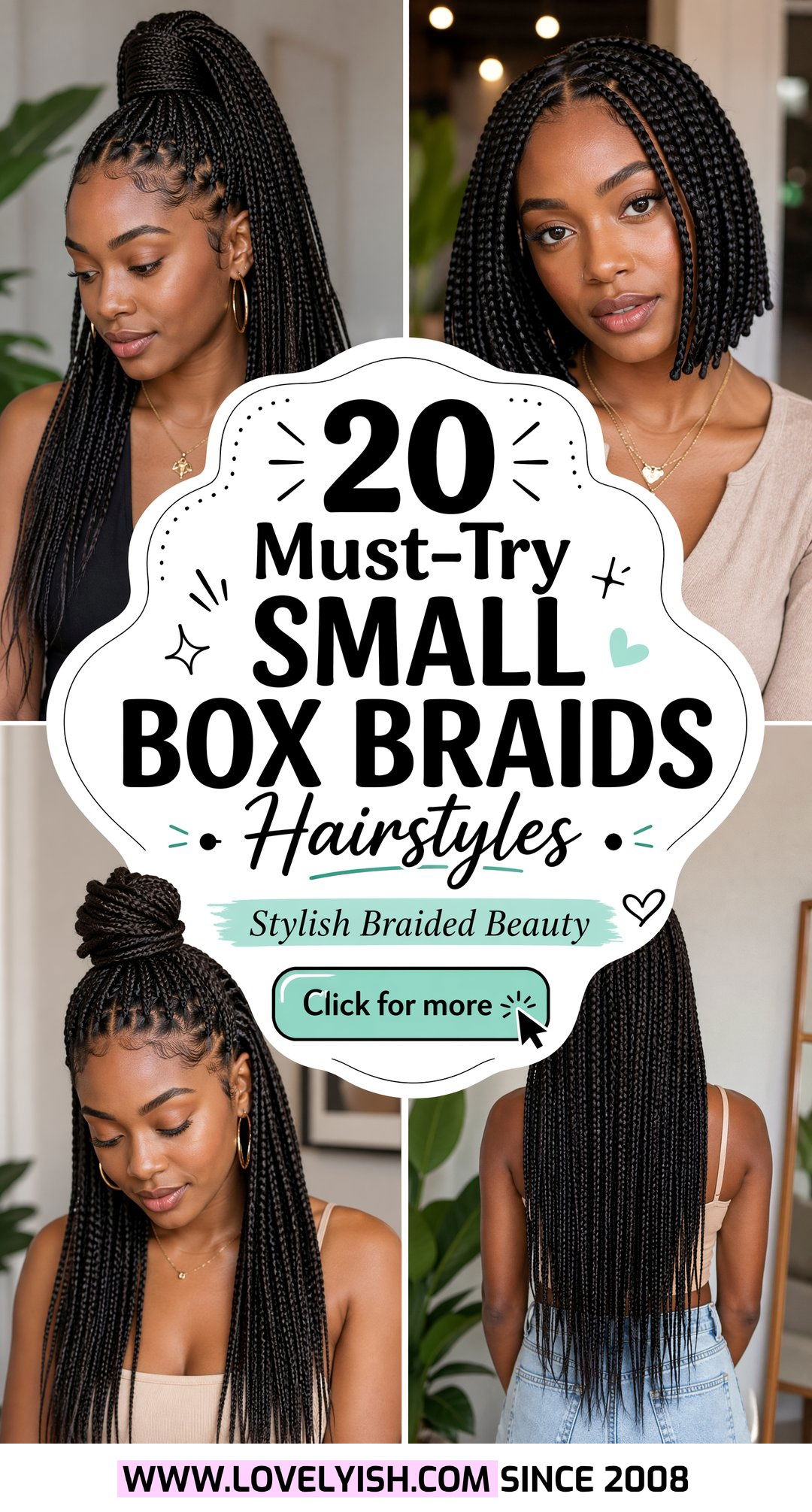20 Must-Try Small Box Braids Hairstyles for a Stylish Look - 20 Must-Try Small Box Braids Hairstyles for a Stylish Look