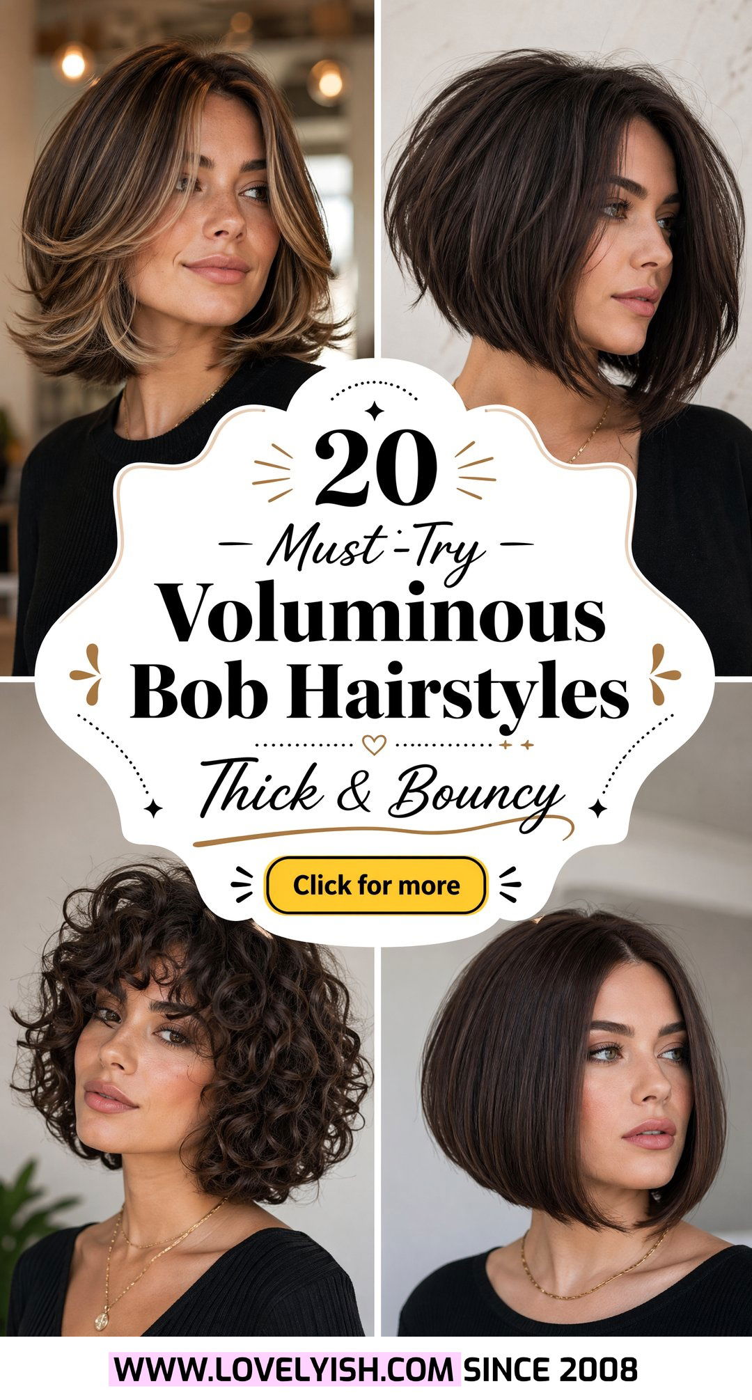 20 Must-Try Voluminous Bob Hairstyle Ideas for Thick Hair - 20 Must-Try Voluminous Bob Hairstyle Ideas for Thick Hair