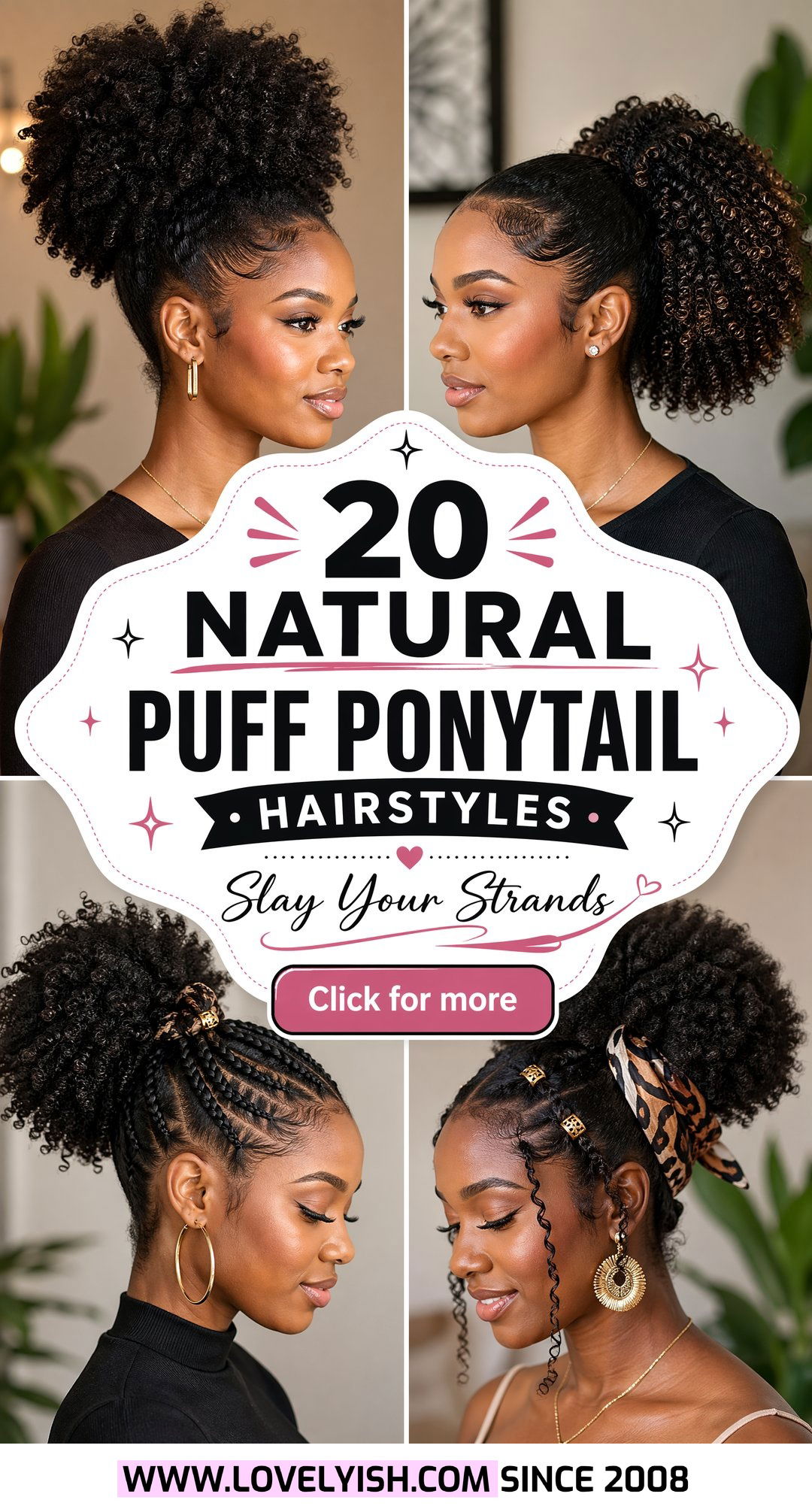 20 Natural Puff Ponytail Hairstyle Ideas for Gorgeous Looks - 20 Natural Puff Ponytail Hairstyle Ideas for Gorgeous Looks