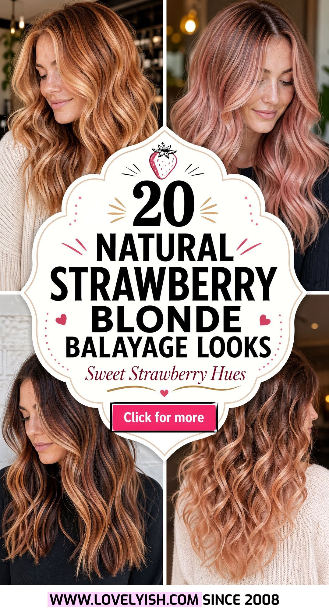 20 Natural Strawberry Blonde Balayage Looks to Inspire - 20 Natural Strawberry Blonde Balayage Looks to Inspire
