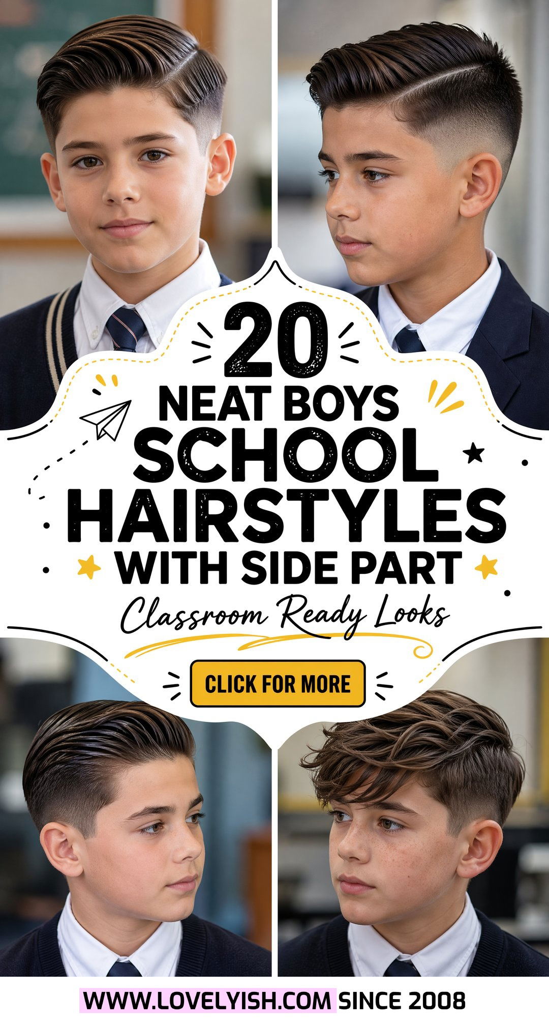 20 Neat Boys School Hairstyle With Side Part Ideas For Class - 20 Neat Boys School Hairstyle With Side Part Ideas For Class