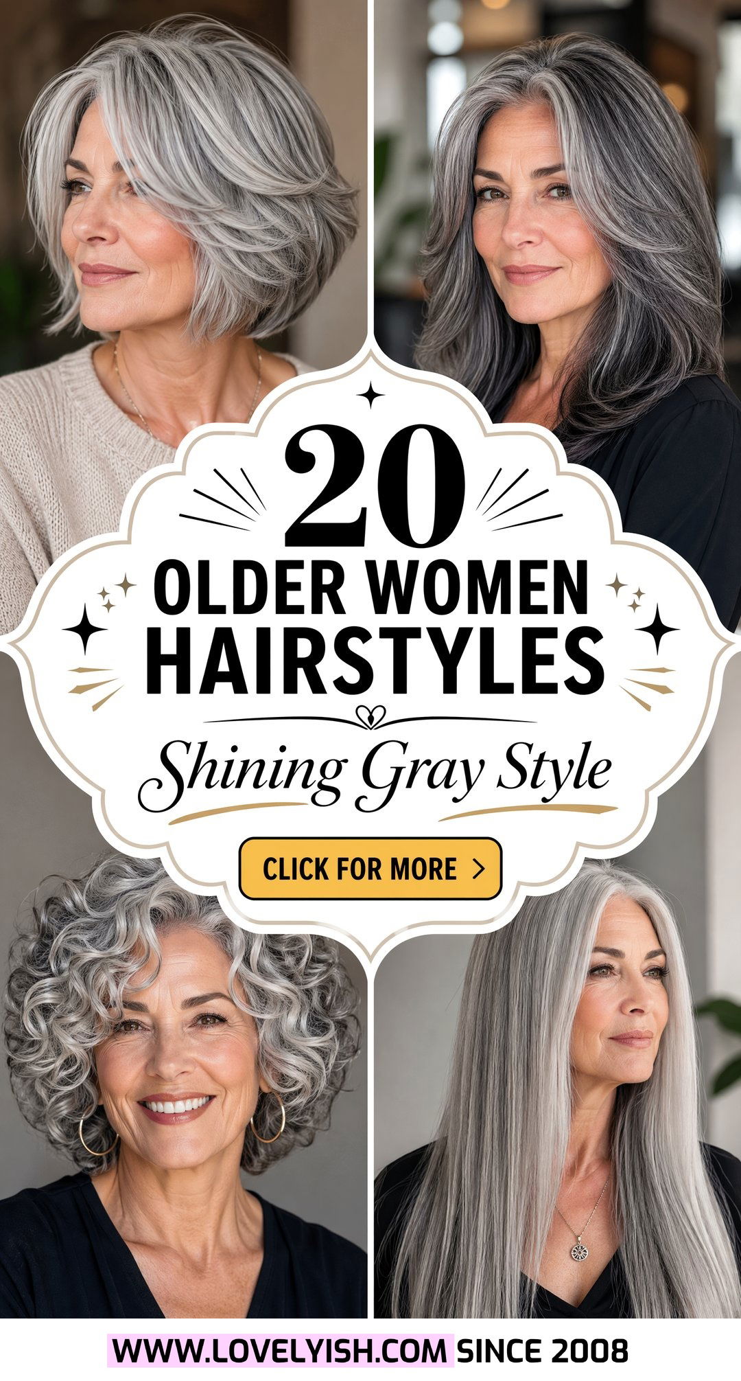 20 Older Women Hairstyle Ideas For Gray Hair That Truly Shine - 20 Older Women Hairstyle Ideas For Gray Hair That Truly Shine