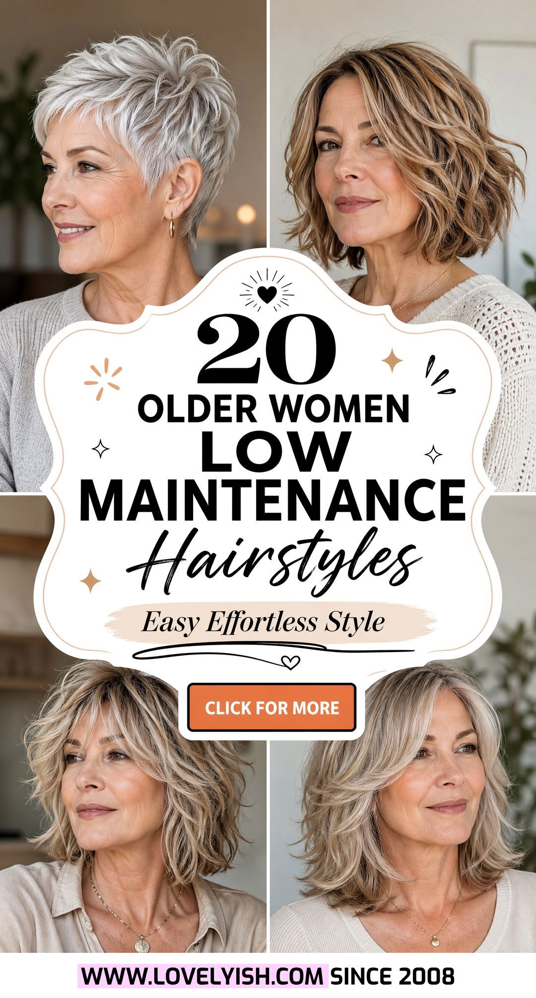 20 Older Women Low Maintenance Hairstyle Ideas For Easy Style - 20 Older Women Low Maintenance Hairstyle Ideas For Easy Style