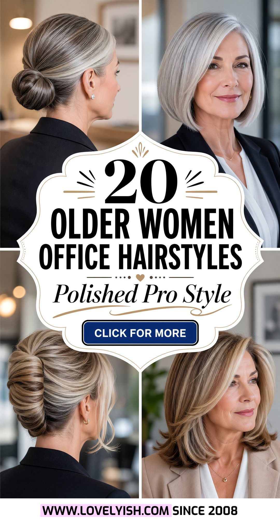 20 Older Women Office Hair Ideas For A Polished Pro Look - 20 Older Women Office Hair Ideas For A Polished, Pro Look