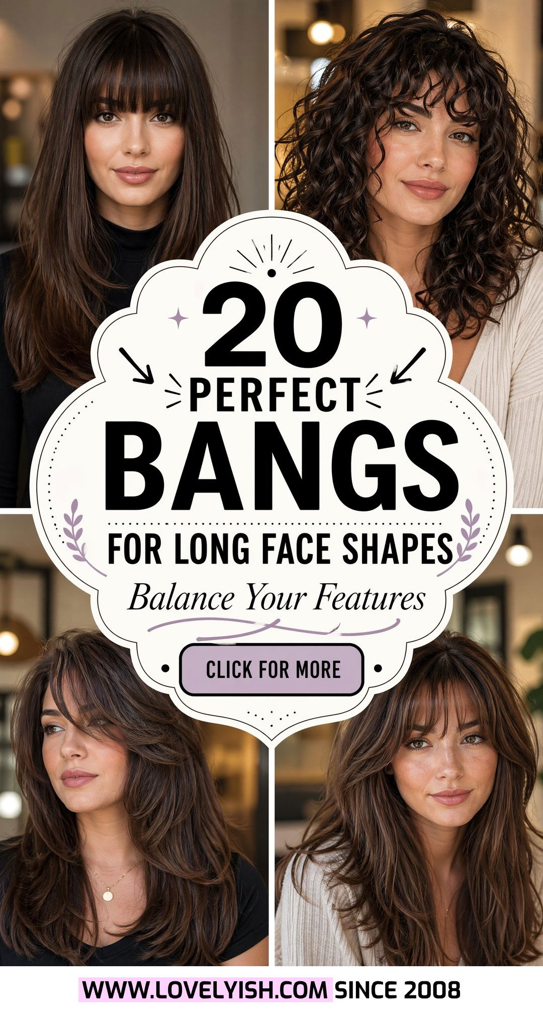 20 Perfect Bangs For Long Face Shapes To Balance Your Look - 20 Perfect Bangs For Long Face Shapes To Balance Your Look