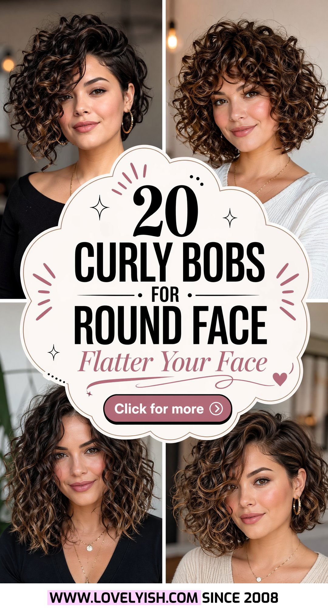 20 Perfect Curly Bob for Round Face Women to Try This Year - 20 Perfect Curly Bob for Round Face Women to Try This Year