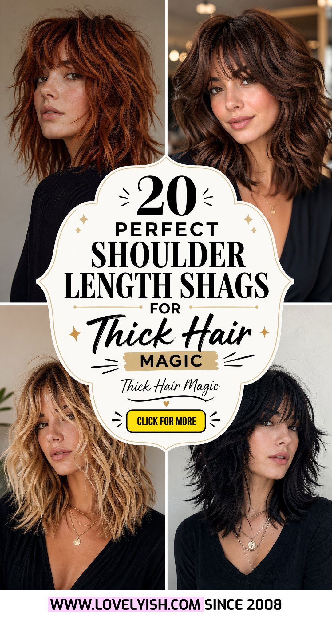 20 Perfect Shoulder Length Shag for Thick Hair Ideas to Try - 20 Perfect Shoulder Length Shag for Thick Hair Ideas to Try