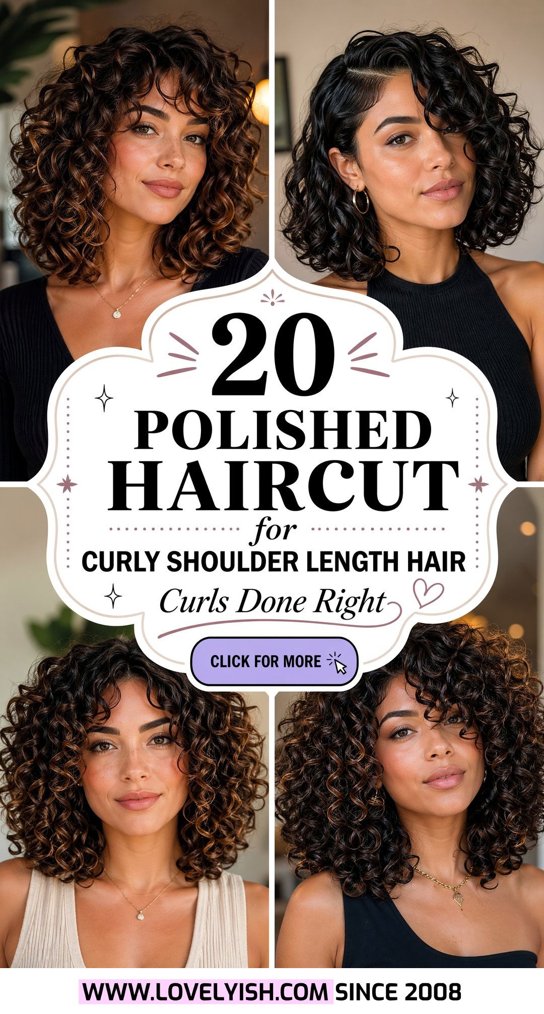 20 Polished Haircut for Curly Shoulder Length Hair Styles - 20 Polished Haircut for Curly Shoulder Length Hair Styles