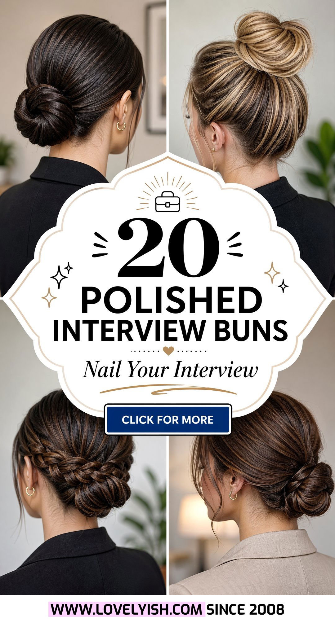 20 Polished Interview Bun Ideas to Land Your Dream Job Fast - 20 Polished Interview Bun Ideas to Land Your Dream Job Fast